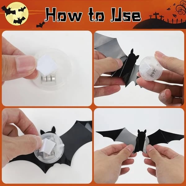 π¦ Limited-Time Halloween Sale 49% OFF β 3D Bat Light Design LED Decorations