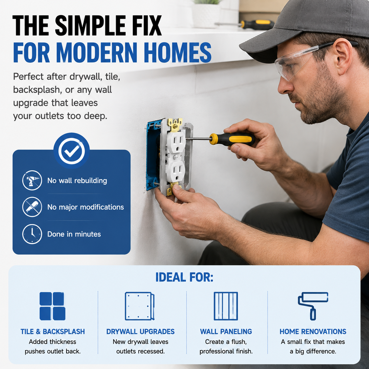 🔌 10-Piece Metal Outlet Leveling Spacers – Recessed Electrical Outlet & Switch Repair🔧