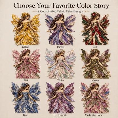 🔥🧚‍♀️ Fairy Wing Patchwork DIY Kit – Create A Magical Handmade Fabric Wall Hanging