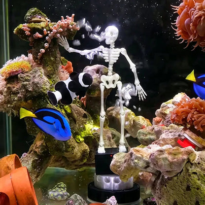 Halloween Dancing Skeleton Aquarium Air Stone 💀🫧
