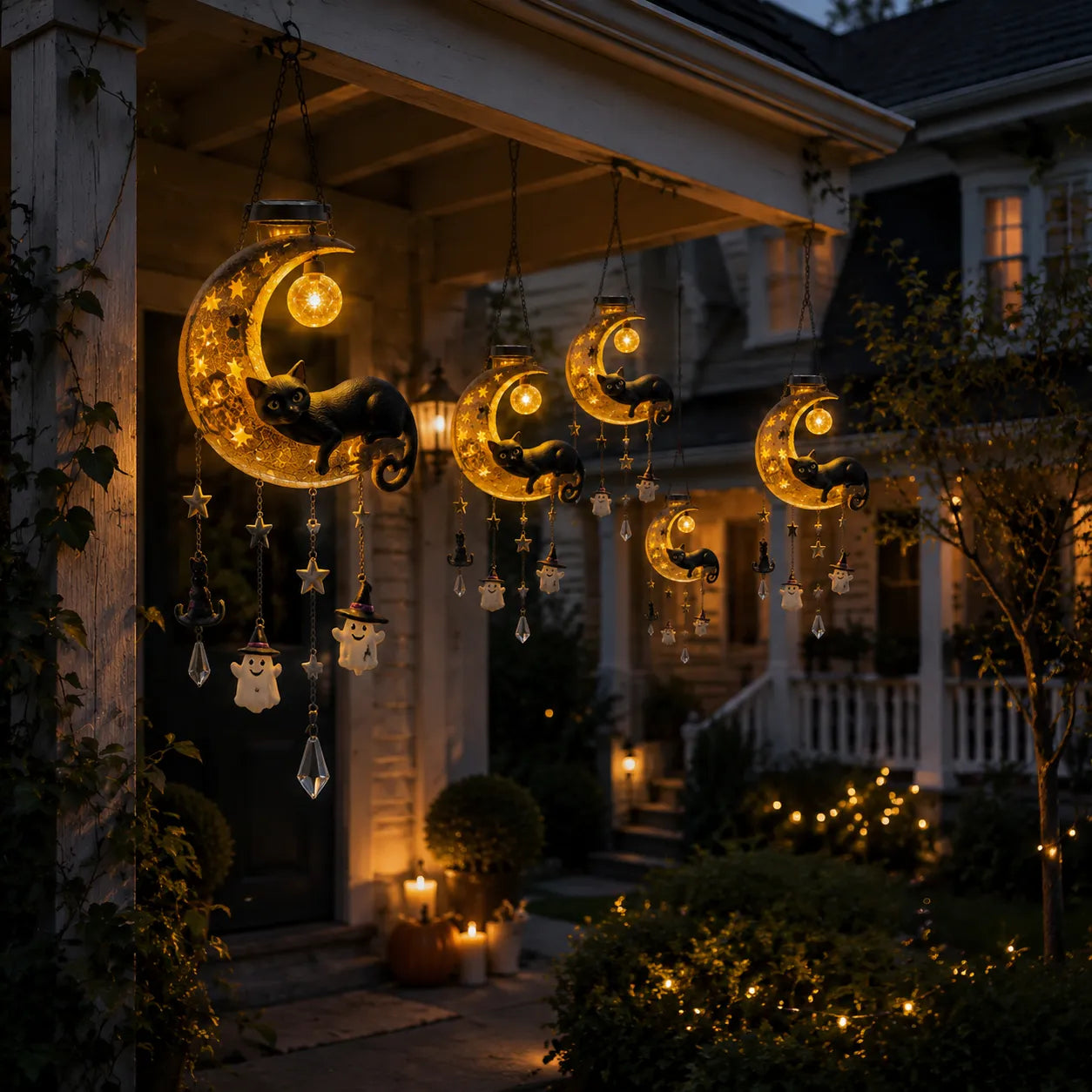 🌙 ✨ A Little Halloween Magic in Every Breeze – Solar Hanging Lantern 🎃