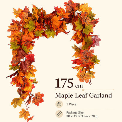🍁 Autumn Maple Leaf Garland for Cozy Fall Decor