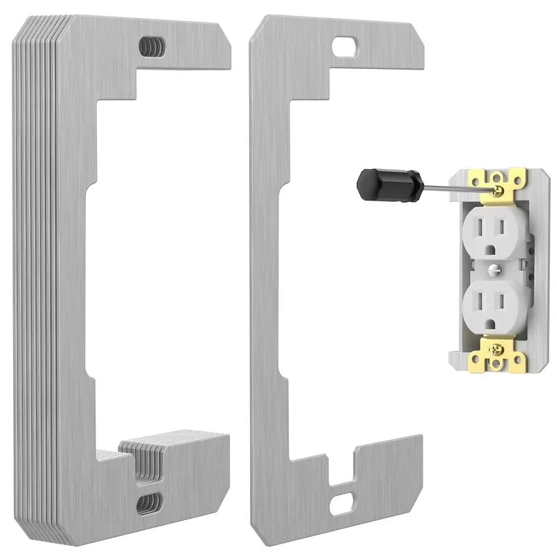 🔌 10-Piece Metal Outlet Leveling Spacers – Recessed Electrical Outlet & Switch Repair🔧