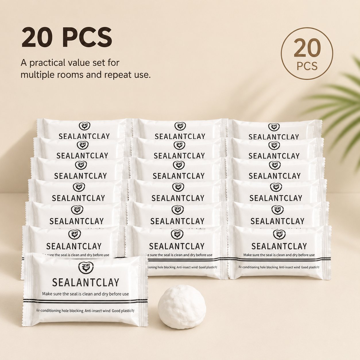 🧱🛡️ Moldable Sealant Clay-Moldable Wall Gap Filler for Draft & Pest Blocking