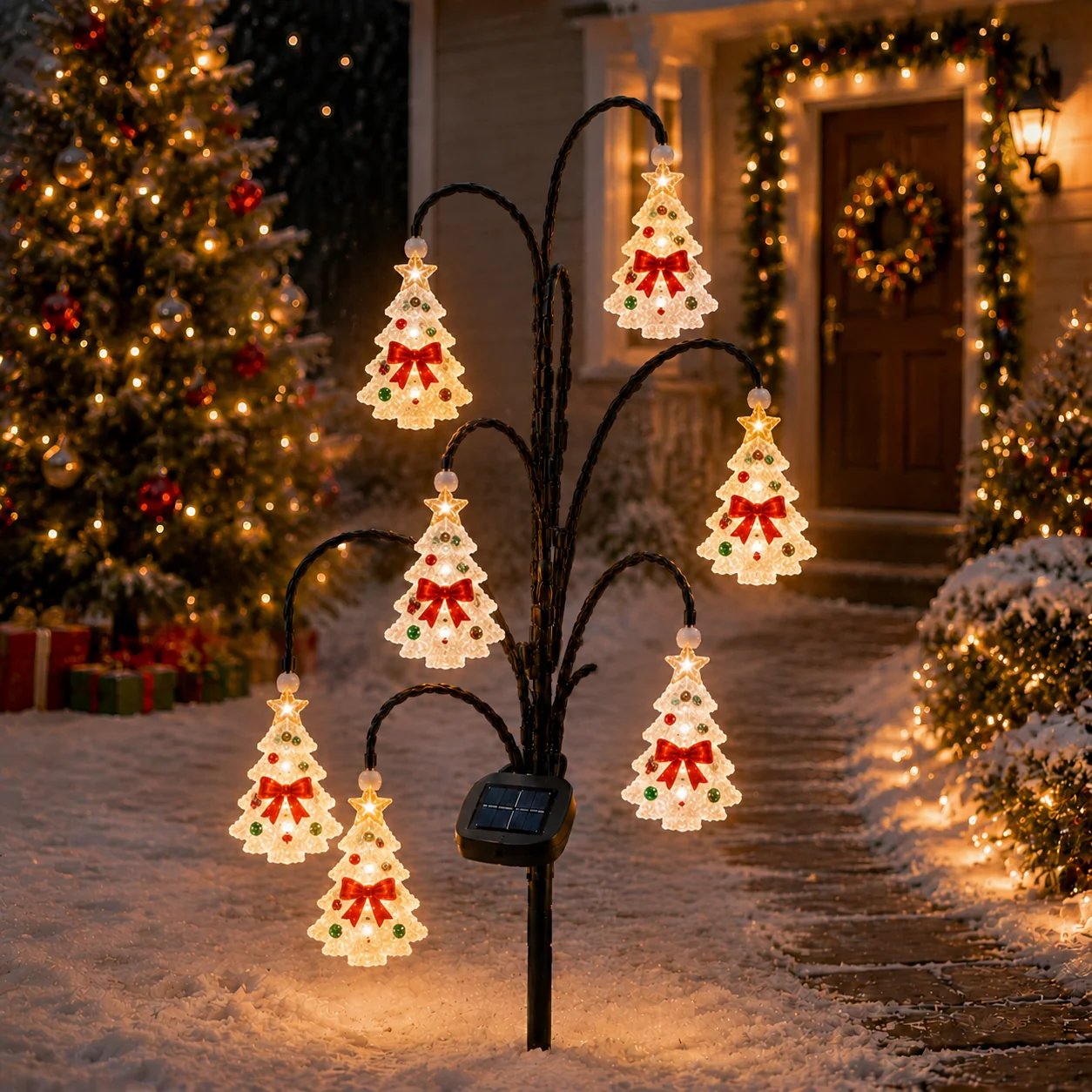 🎄 CHRISTMAS MEGA SALE 65% OFF– Solar Santa Stake Lights 5 Styles Outdoor Yard Decor