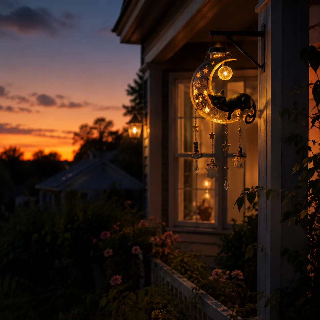 🌙 ✨ A Little Halloween Magic in Every Breeze – Solar Hanging Lantern 🎃