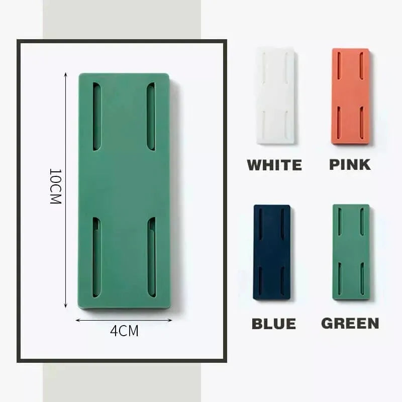 ⚡No-Drill Adhesive Power Strip Holder – Reusable Wall-Mount Socket Organizer