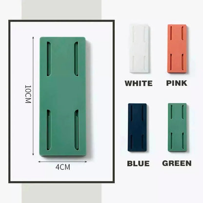⚡No-Drill Adhesive Power Strip Holder – Reusable Wall-Mount Socket Organizer