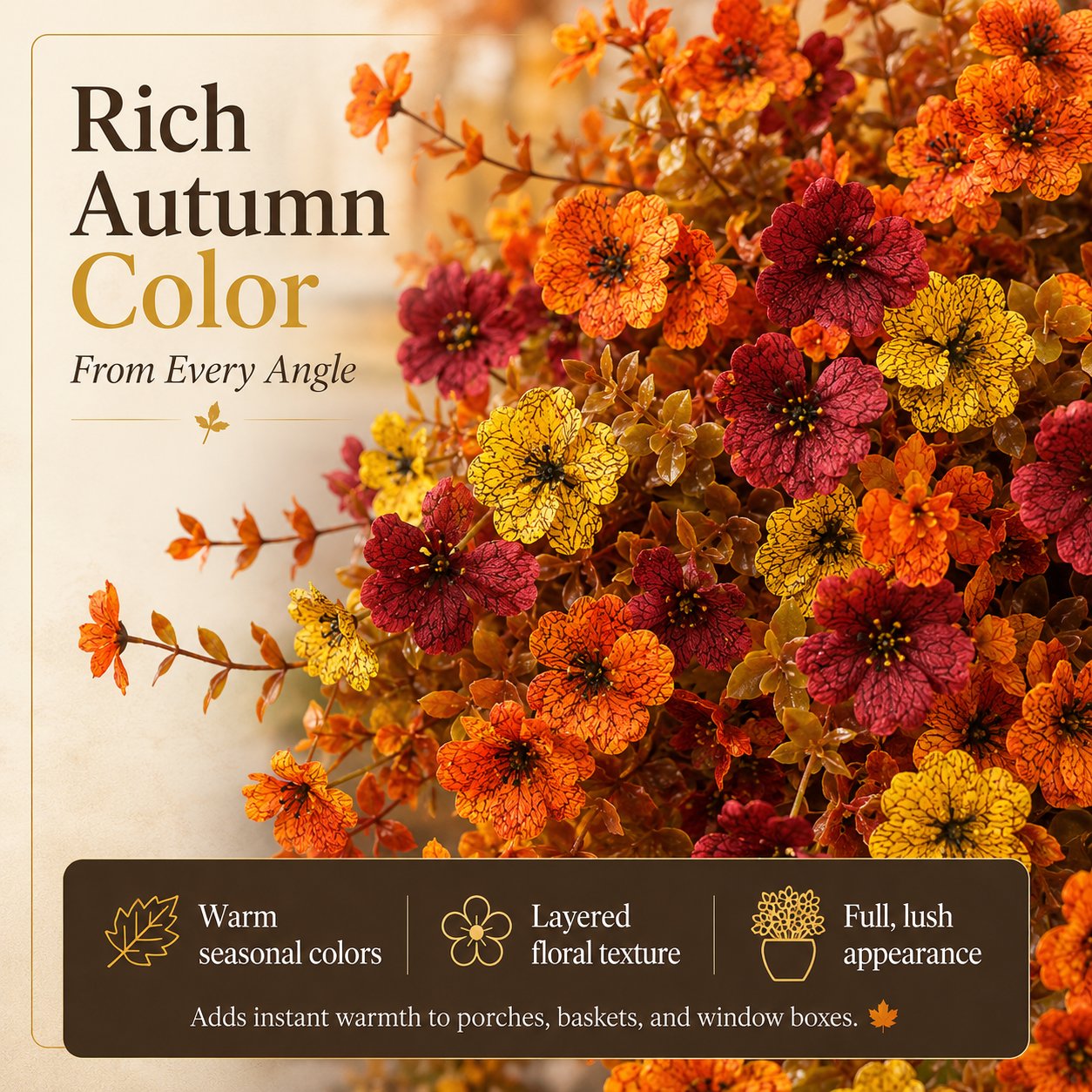 🍂 Fall Faux Flower Bundles – Easy Autumn Porch Decor For Planters & Baskets