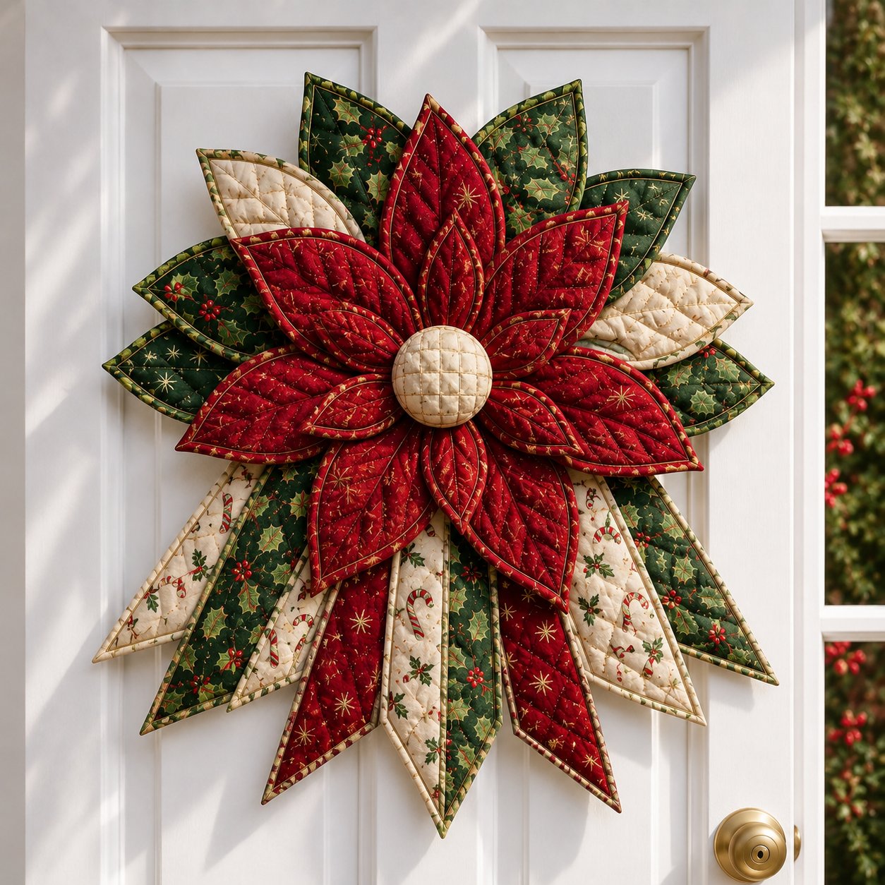 🎉 Holiday Celebration 50% OFF 🎄Christmas Keepsake Quilted Door Hanging DIY Sewing Kit