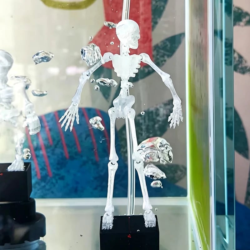 Halloween Dancing Skeleton Aquarium Air Stone 💀🫧