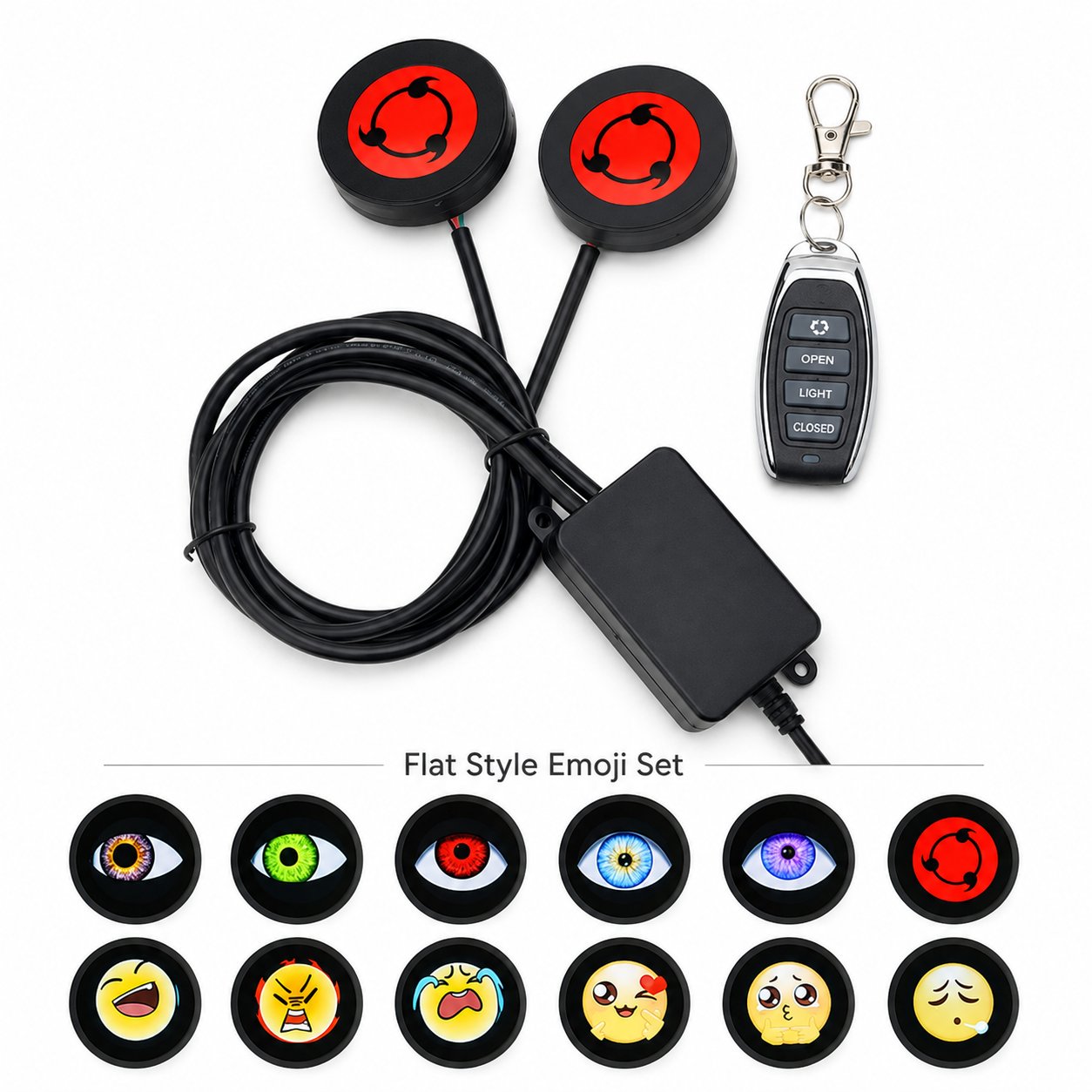 👁️ Limited-Time 50% OFF – Dynamic Evil Eye LED Car Lights with App & Remote Control