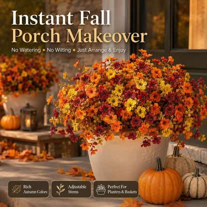 🍂 Fall Faux Flower Bundles – Easy Autumn Porch Decor For Planters & Baskets