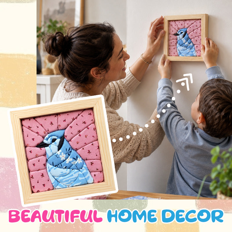 Handmade Fabric Art DIY Kit–Create Beautiful 3D Textured Handmade Wall Decor
