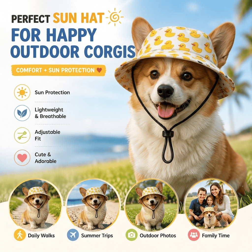 🐶 Summer pet sun hat — For Dogs Help Protect Your Dog’s Eyes From Harsh Sunlight ☀️