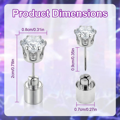💫 Glowing Crown Dangle Earrings – LED Statement Jewelry for Concerts, Parties & Festivals