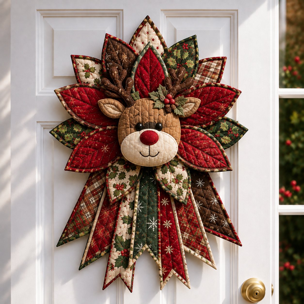 🎉 Holiday Celebration 50% OFF 🎄Christmas Keepsake Quilted Door Hanging DIY Sewing Kit