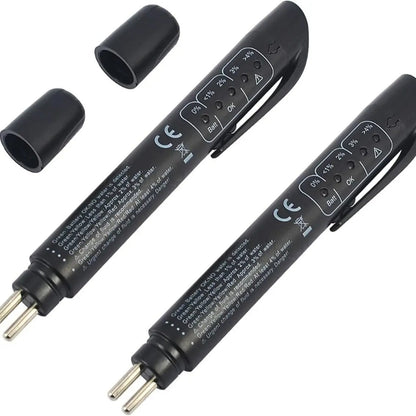 💥🏆Brake Fluid Moisture Tester Pen for DOT3, DOT4 & DOT5.1 with 5-LED Indicator