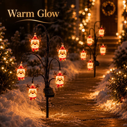 🎄 CHRISTMAS MEGA SALE 65% OFF– Solar Santa Stake Lights 5 Styles Outdoor Yard Decor