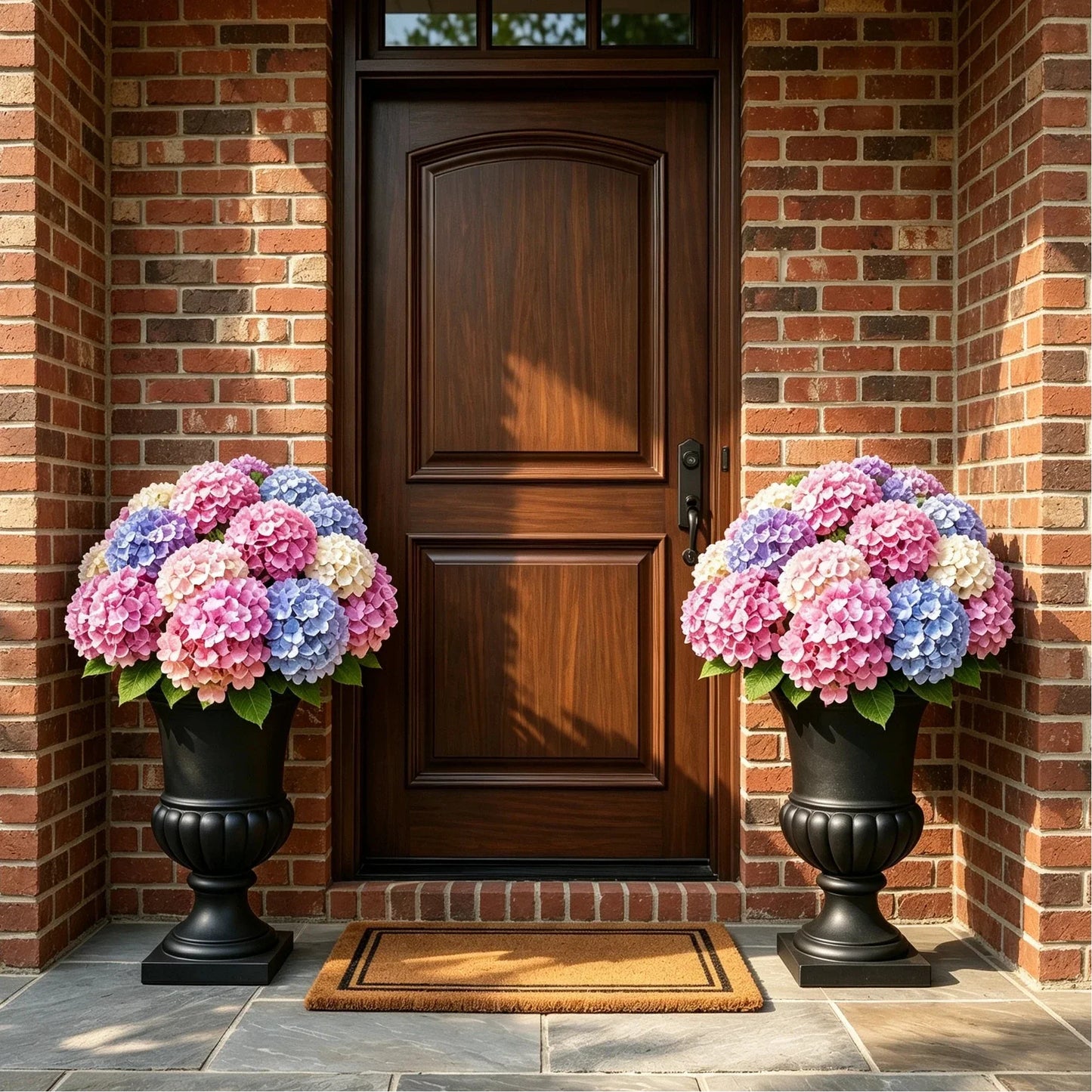 🌸 Outdoor Artificial Hydrangea Flowers – UV Resistant, Waterproof & Windproof 🌿