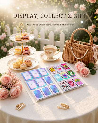 👨‍🎨✨30PCS Freestyle Mini Diamond Art Card Kit – Cute DIY Pixel Craft