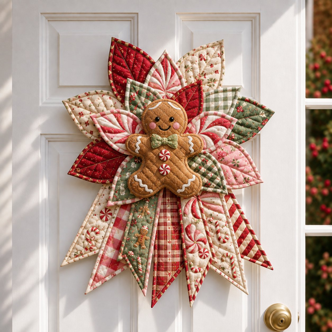 🎉 Holiday Celebration 50% OFF 🎄Christmas Keepsake Quilted Door Hanging DIY Sewing Kit