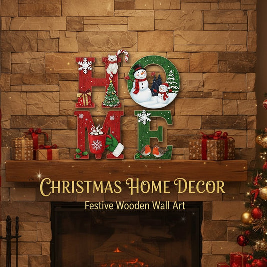🔥Beliebtestes Produkt 2026🎄Traditionelles hölzernes Weihnachts‑Haus‑Schild