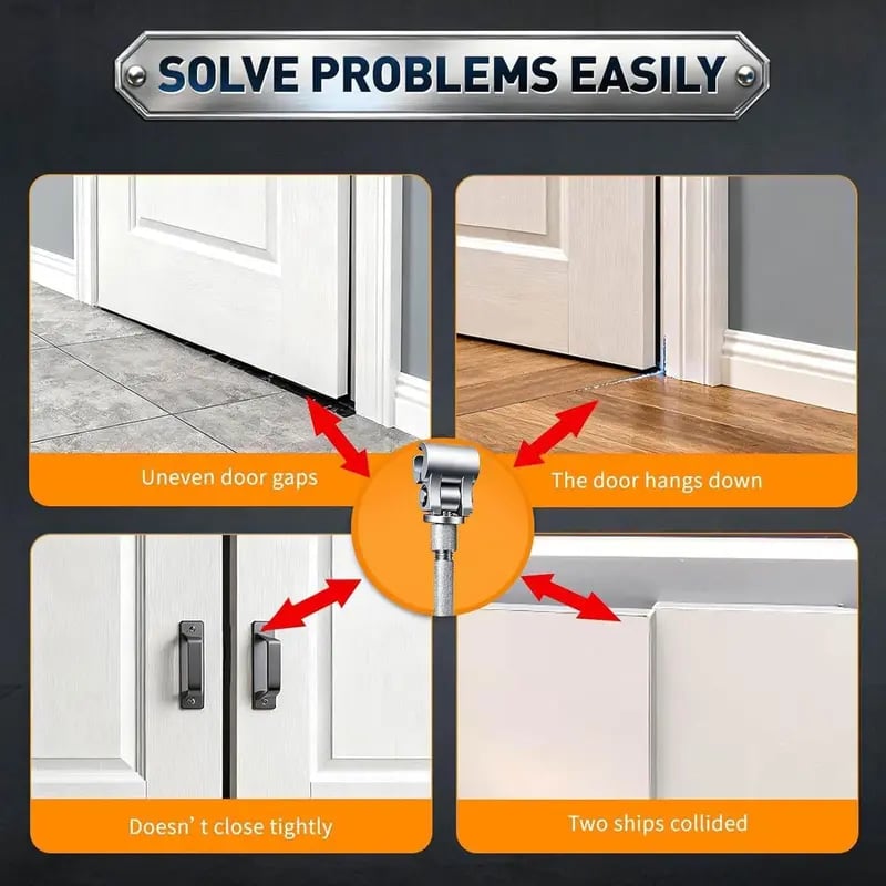🔧 Self-Adjusting Door Hinge Repair Tool – Fix Sagging Doors With A Simple Twist