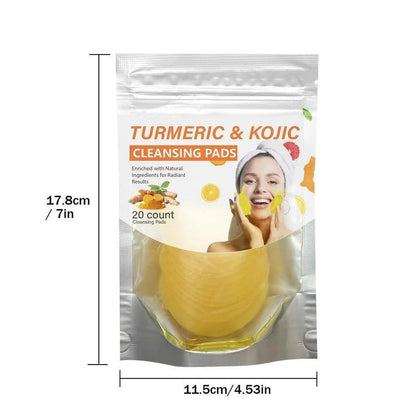 🔥Limited-Time 50% OFF🔥Turmeric & Kojic Cleansing Pads - 20pcs Deep Clean