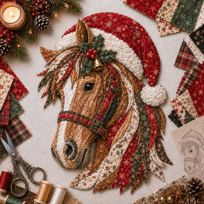 🔥🎅🎄 Christmas Patchwork Fabric DIY Decor Kit – Beautiful Handmade Décor, No Experience Needed