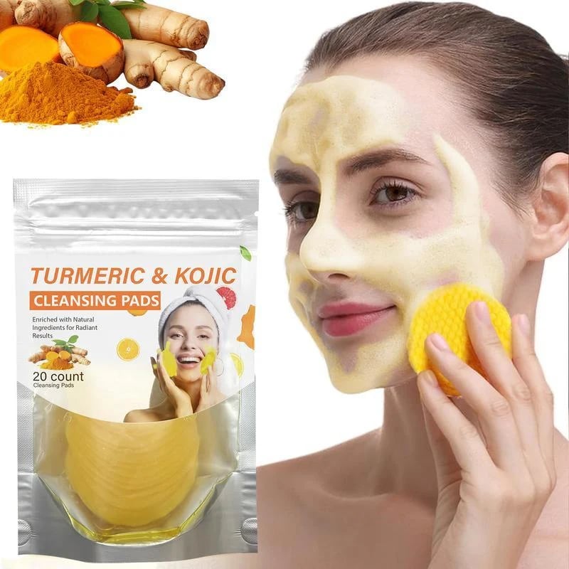 🔥Limited-Time 50% OFF🔥Turmeric & Kojic Cleansing Pads - 20pcs Deep Clean
