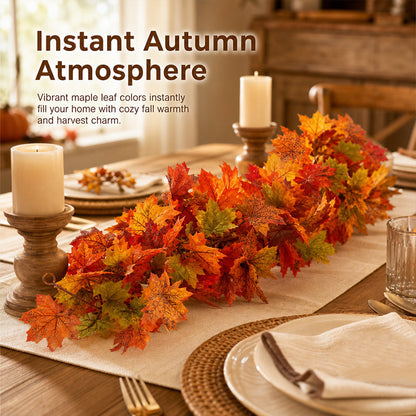 🍁 Autumn Maple Leaf Garland for Cozy Fall Decor