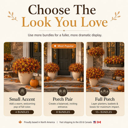 🍂 Fall Faux Flower Bundles – Easy Autumn Porch Decor For Planters & Baskets