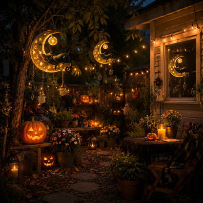 🌙 ✨ A Little Halloween Magic in Every Breeze – Solar Hanging Lantern 🎃