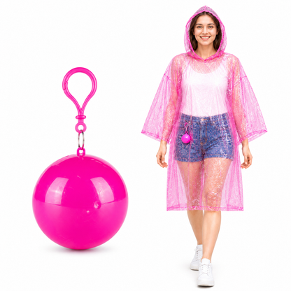 BUY 1 GET 1 FREE🔥Pocket-Size Rain Poncho with Clip-On Storage Ball