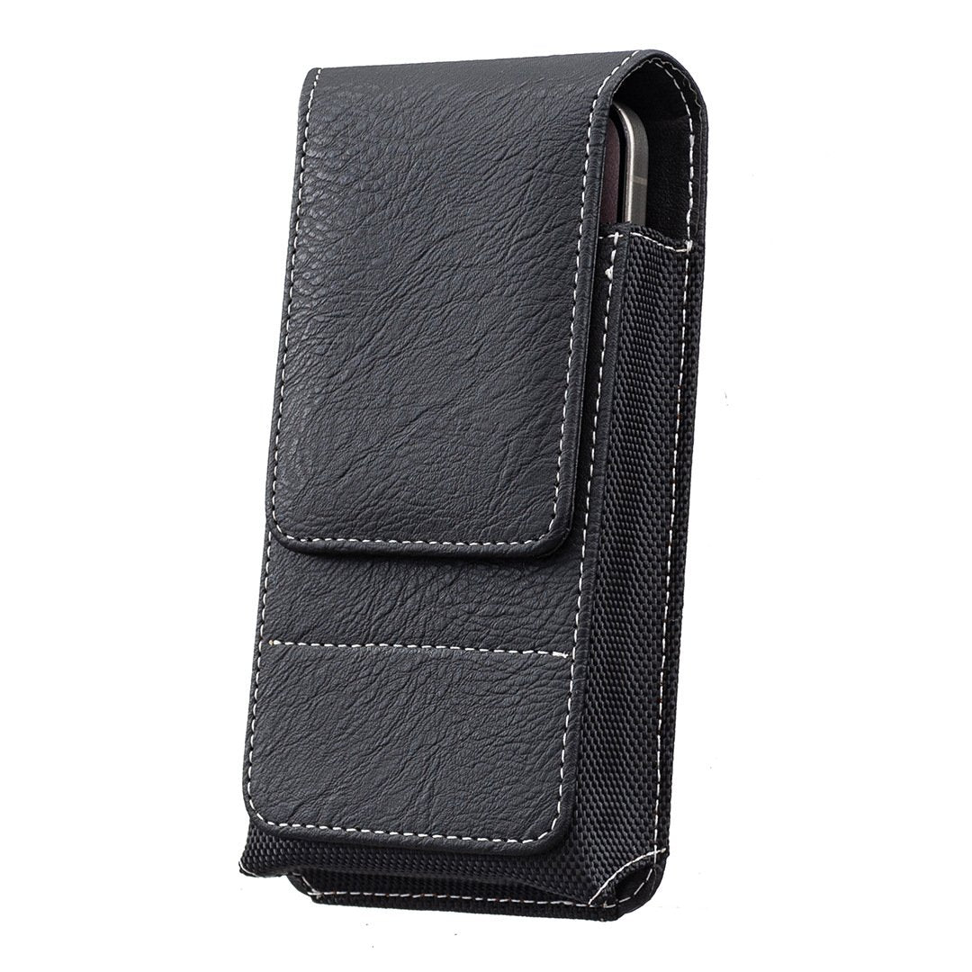 📱 Leather Waist Phone Holster – Multi-Pocket Belt Pouch with Card Holder & Easy Access Design