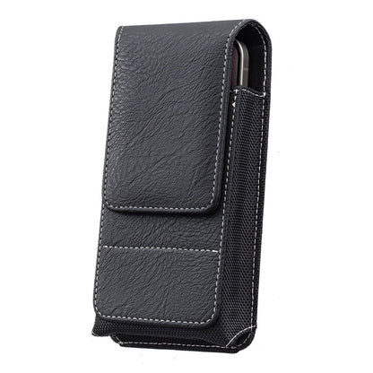 📱 Leather Waist Phone Holster – Multi-Pocket Belt Pouch with Card Holder & Easy Access Design