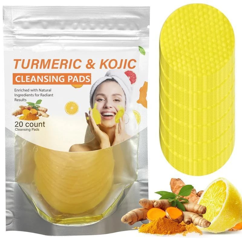 🔥Limited-Time 50% OFF🔥Turmeric & Kojic Cleansing Pads - 20pcs Deep Clean