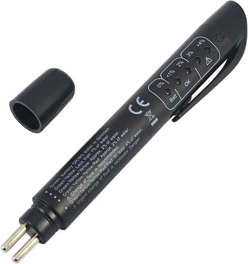 💥🏆Brake Fluid Moisture Tester Pen for DOT3, DOT4 & DOT5.1 with 5-LED Indicator