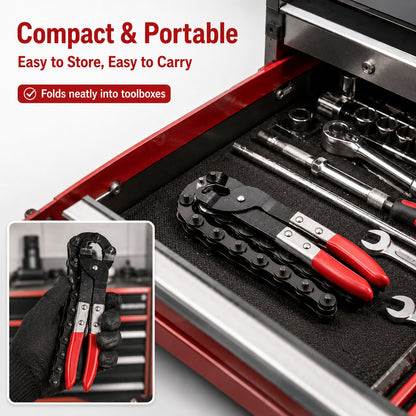 🔧 Heavy-Duty Spark-Free Exhaust Pipe Chain Cutter