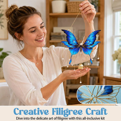 🦋Butterfly Wind Chime DIY Craft Kit – Relaxing Handmade Art Project & Home Decor