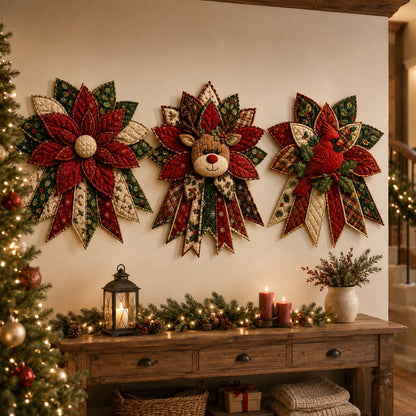 🎉 Holiday Celebration 50% OFF 🎄Christmas Keepsake Quilted Door Hanging DIY Sewing Kit