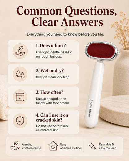 🦶 Manual Heel Callus Remover – Foot File for Dry, Rough Feet