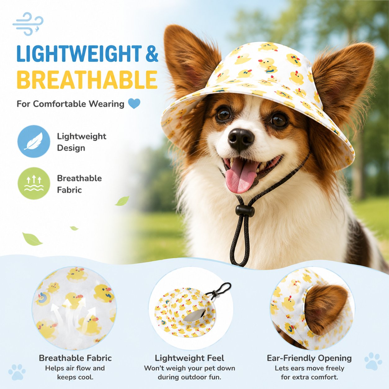 🐶 Summer pet sun hat — For Dogs Help Protect Your Dog’s Eyes From Harsh Sunlight ☀️