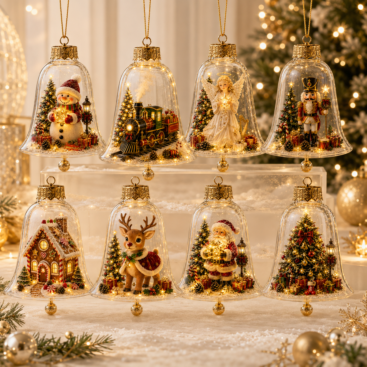 🔥LAST DAY 49% OFF✨🎄Light-Up Christmas Story Ornament – Mini Holiday Scene Decor