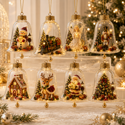 🔥LAST DAY 49% OFF✨🎄Light-Up Christmas Story Ornament – Mini Holiday Scene Decor