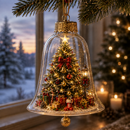 🔥LAST DAY 49% OFF✨🎄Light-Up Christmas Story Ornament – Mini Holiday Scene Decor