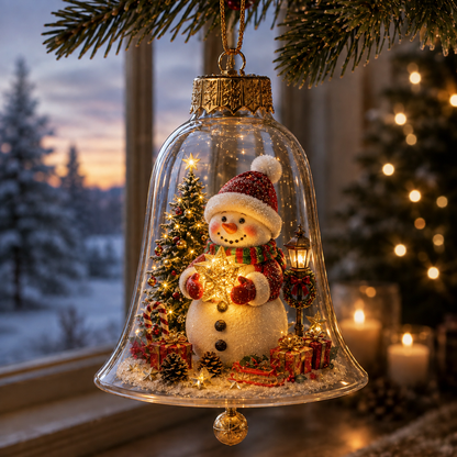 🔥LAST DAY 49% OFF✨🎄Light-Up Christmas Story Ornament – Mini Holiday Scene Decor