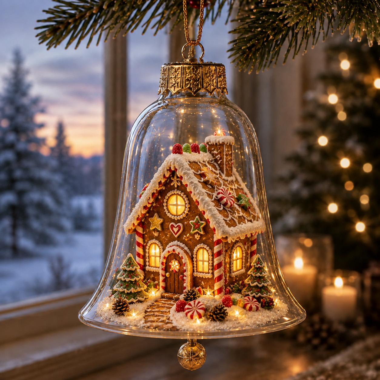 🔥LAST DAY 49% OFF✨🎄Light-Up Christmas Story Ornament – Mini Holiday Scene Decor