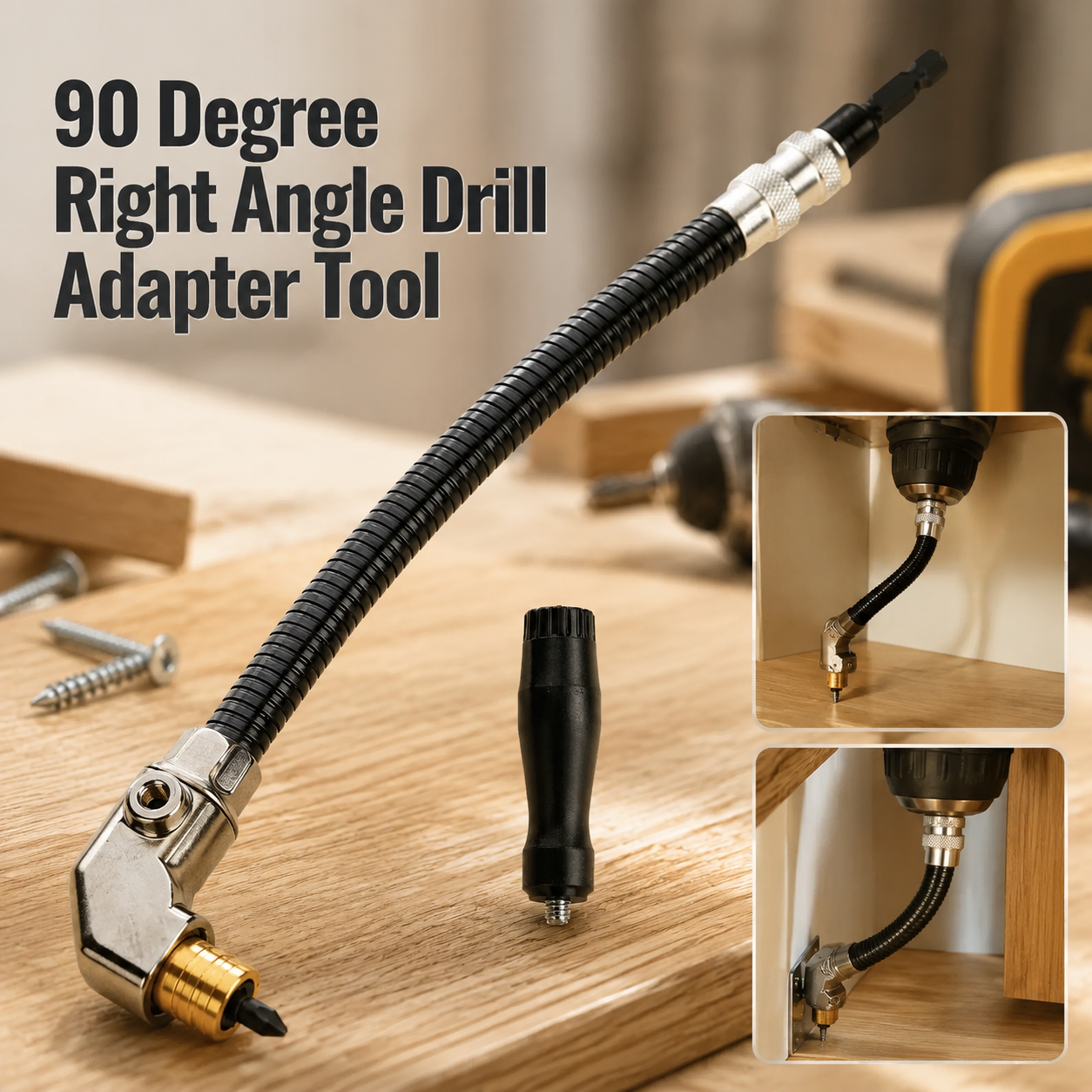 🔧90-Degree Right Angle Drill Attachment